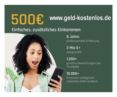 Heimarbeit am PC oder Handy, Online-Job im Home Office, Bürotätigkeit als Heimarbeit